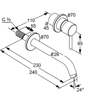 Смеситель Kludi Zenta 382450576