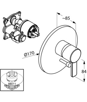 Смеситель Kludi Zenta 386500575