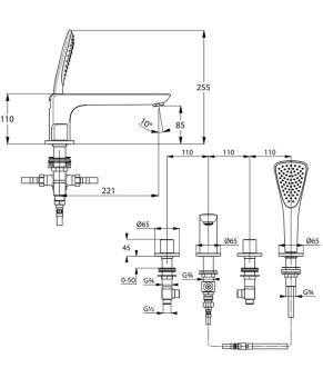 Смеситель Kludi Ameo 414240530