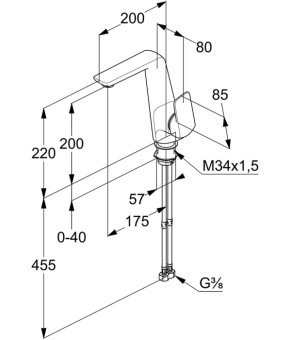 Смеситель Kludi Ameo 410240575