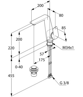Смеситель Kludi Ameo 410250575