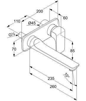 Змішувач Kludi Ameo 412450575
