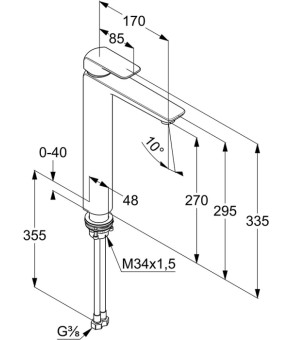 Змішувач Kludi Ameo 412980575