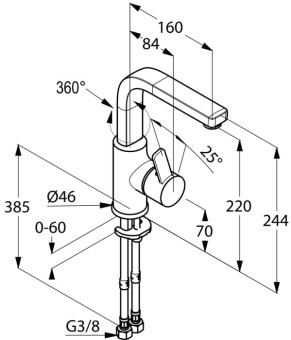 Смеситель Kludi Zenta 420260575