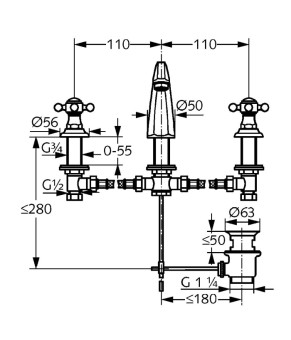 Смеситель Kludi Adlon 510434520