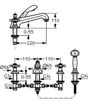 Смеситель Kludi Adlon 515254520