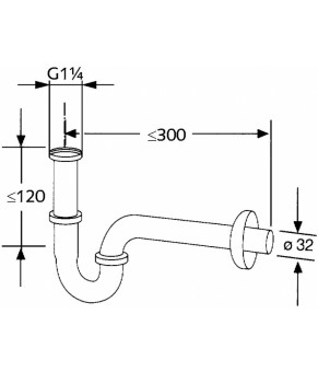 Сифон для умывальника Kludi Ambienta 1026505-00