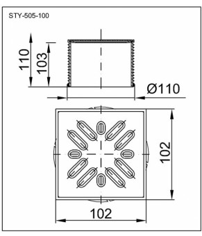 Надставка для трапа STYRON STY-505-100