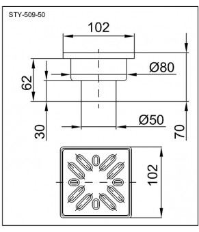 Трап Styron STY-509-50