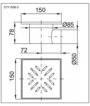Трап Styron STY-508-3