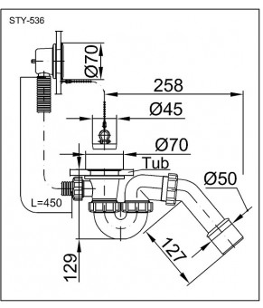 Сифон Styron STY-536