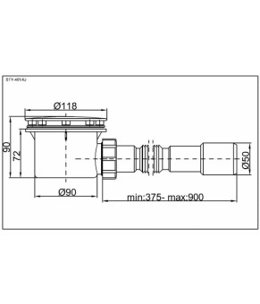 Сифон Styron STY-401-K