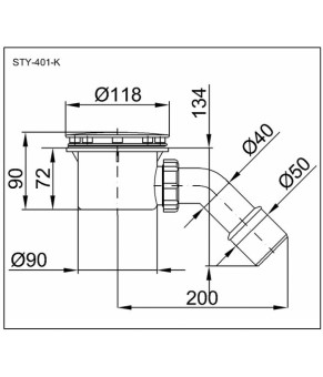 Сифон Styron STY-401-KJ