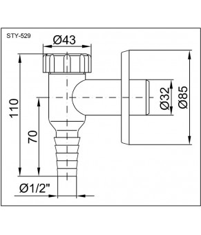Сифон Styron STY-529-K