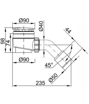 Сифон Styron STY-402-K