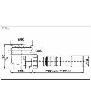 Сифон Styron STY-402-FJ