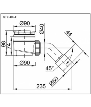 Сифон Styron STY-402-F