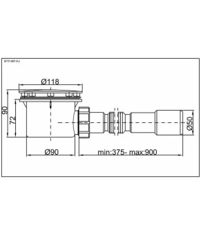 Сифон Styron STY-401-FJ