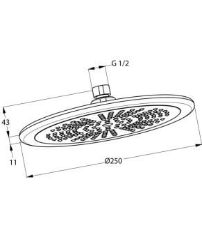Верхний душ Kludi Fizz 6751105-00