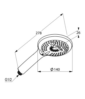 Ручной душ Kludi Freshline 6790005-00