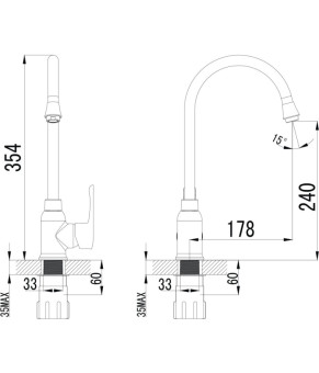 Смеситель Imprese Mze 55130