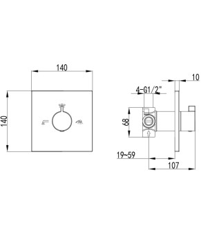 Смеситель Imprese Zamek VR-151032
