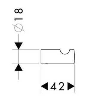 Крючок для полотенец Hansgrohe Logis 40511000
