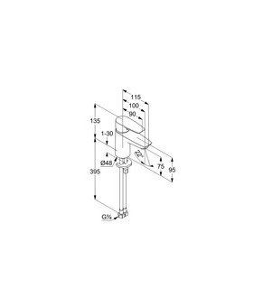 Смеситель для раковины Kludi Pure Solid 340280575