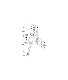 Змішувач Kludi Pure and Easy 370280565