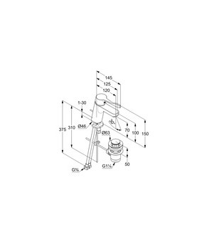 Смеситель Kludi Pure and Easy 372840565