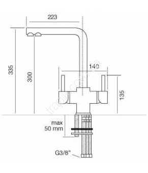 Смеситель CM SPA Acquamix 9103MISCCRM