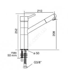 Смеситель CM SPA Acquamix 9205MISCSAT