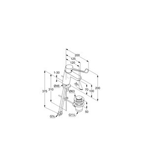 Смеситель Kludi Pure and Easy 372870565