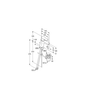 Смеситель Kludi Pure and Easy 373829165