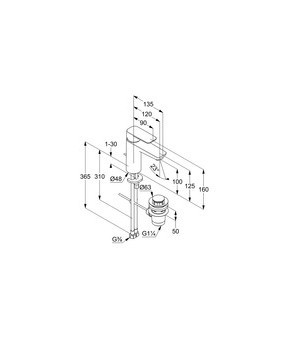 Смеситель Kludi Pure and Style 402900575