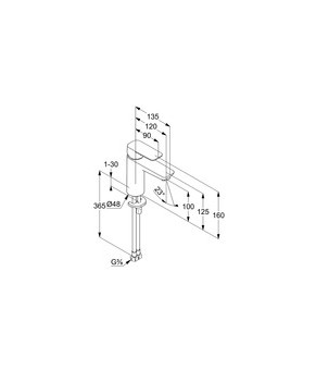 Смеситель Kludi Pure and Style 402920575