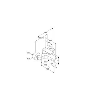 Смеситель Kludi Pure and Style 406810575