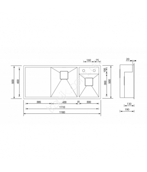Мойка CM SPA Ariel Undertop 12907