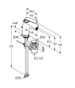 Смеситель Kludi Balance 522160575