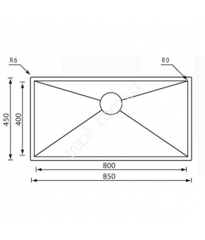 Мойка CM SPA Filoquadra Undertop 01191A