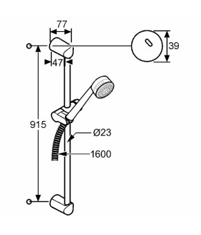 Душевой гарнитур Kludi Zenta 6084005-00
