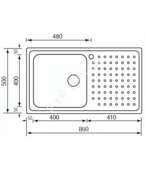Мойка CM SPA Punto Quadro 10903
