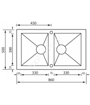 Мойка CM SPA Punto Quadro 10904