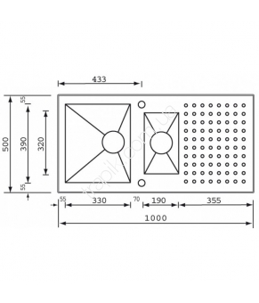 Мойка CM SPA Punto Quadro 10905