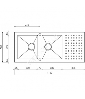 Мойка CM SPA Punto Quadro 10907