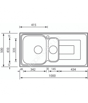 Мойка CM SPA Como Microdecor 10175
