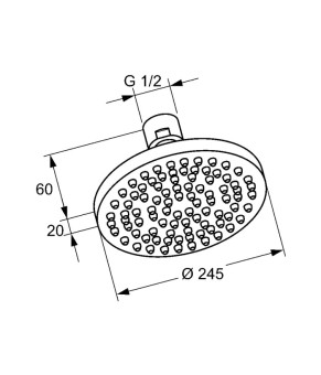 Верхний душ Kludi A-QA 6652105-00