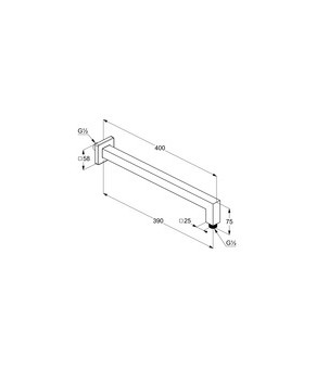 Держатель верхнего душа Kludi A-QA 6654405-00
