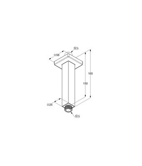 Тримач верхнього душу Kludi A-QA 6654505-00