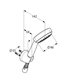 Душевой гарнитур Kludi Logo 6801005-00